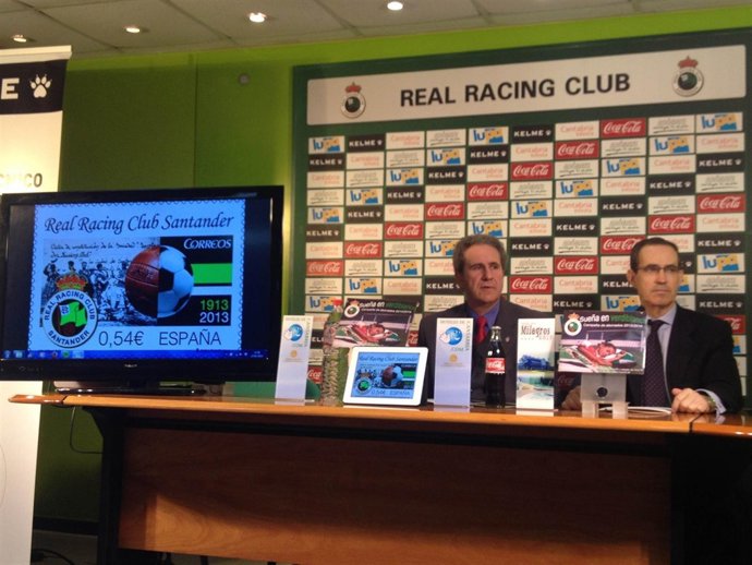Presentación del sello conmemorativo del Centenario del Racing