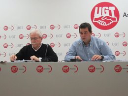 Justo Rodríguez Braga y Abel Suarez UGT Asturias