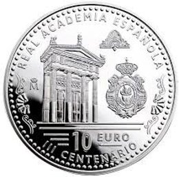 Moneda conmemorativa tricentenario RAE