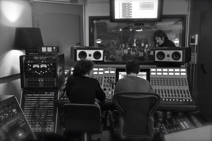 Nacho Vegas en el estudio