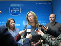 La Portavoz Del Gobierno De Extremadura, Cristina Teniente
