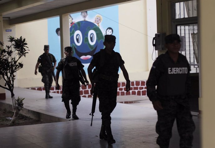 Miembros del Ejército de Honduras.