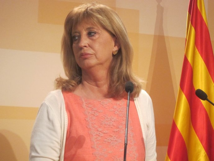 La consellera Irene Rigau, tras el Consell Executiu