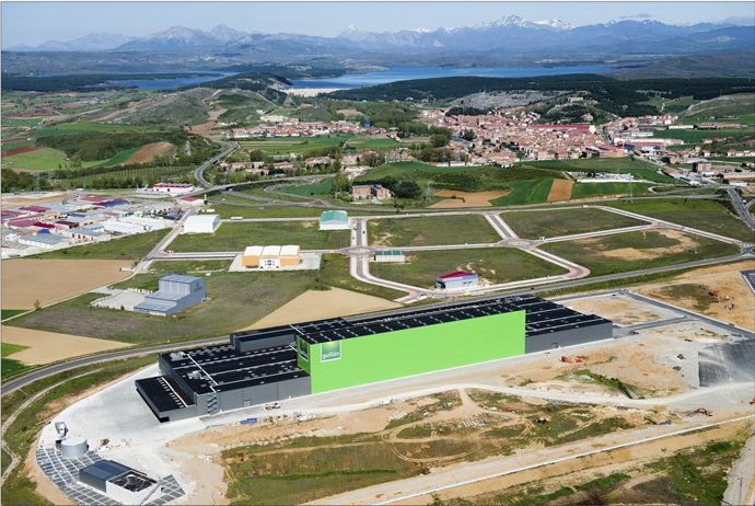 Imagen de la fábrica de Gullón en Aguilar (Palencia)
