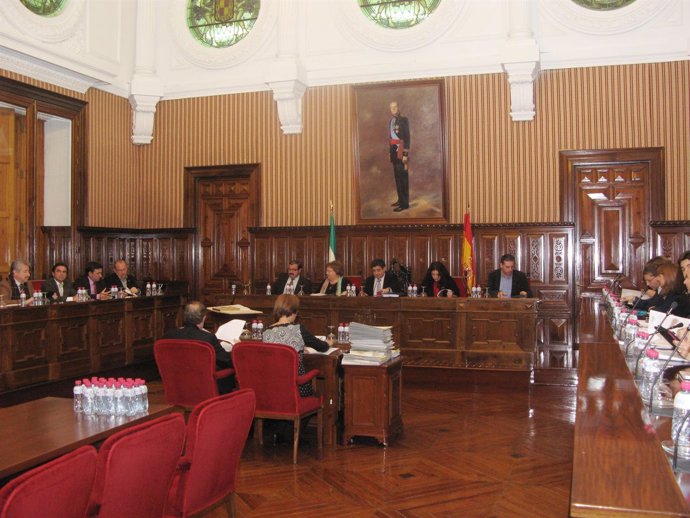Celebración este martes del pleno ordinario de la Diputación de Jaén.