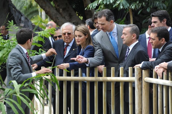 Los Príncipes de Asturias, en el Palmetum