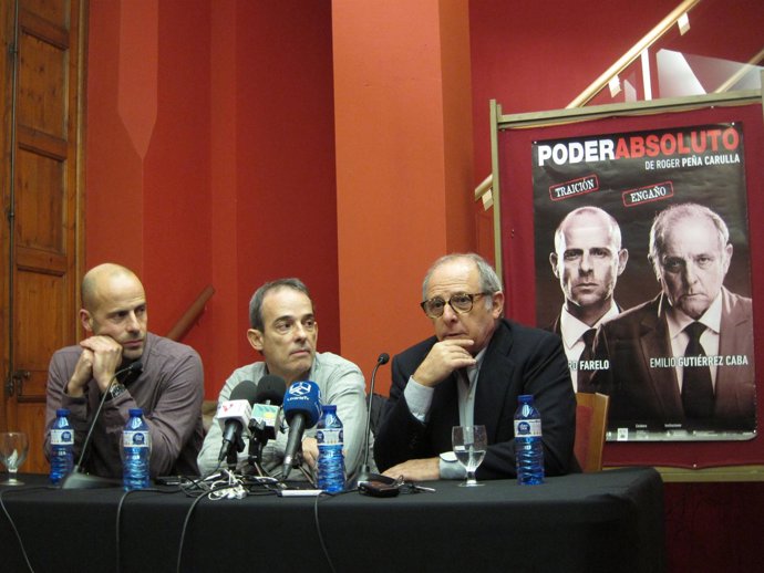 Gutiérrez Caba en la rueda de prensa de 'Poder absoluto'.