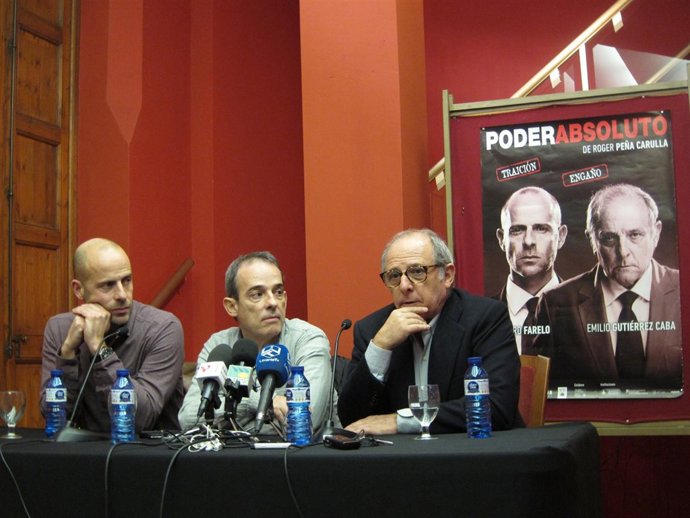Gutiérrez Caba en la rueda de prensa de 'Poder absoluto'.