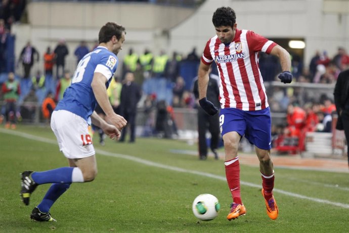 Diego Costa y Gurpegi en el Atlético-Athletic de Copa del Rey
