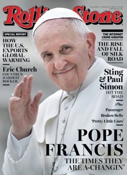 El Papa Francisco, portada de la revista Rolling Stone