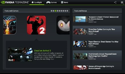 Nvidia TegraZone se hace compatible con todos los dispositivos Android