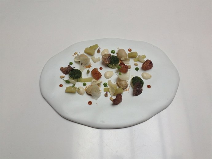 Plato de Mario Sandoval en Madrid Fusion 2014