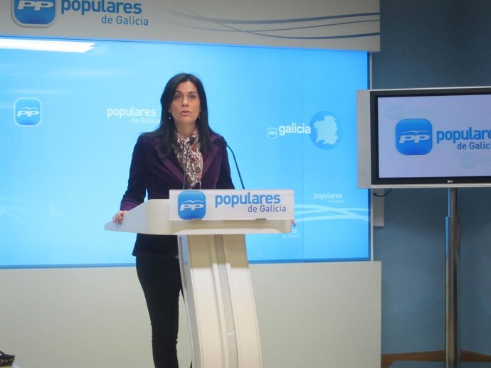 La portavoz del PPdeG, Paula Prado, en rueda de prensa