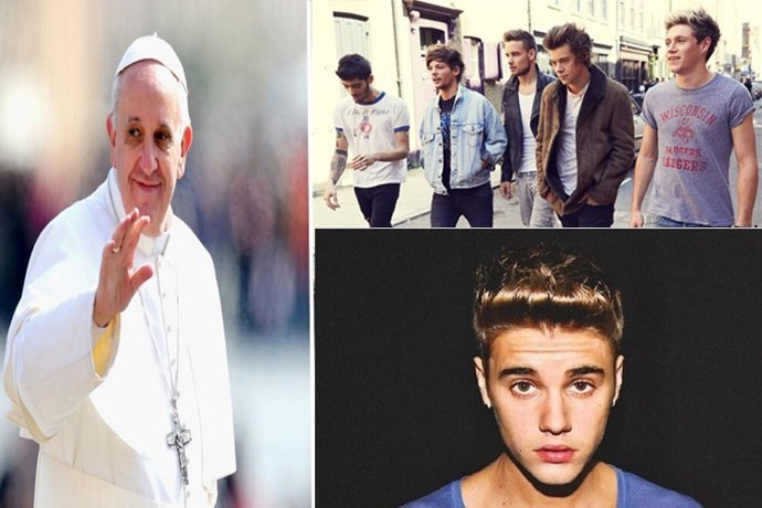EL Papa Francisco entre los más famosos