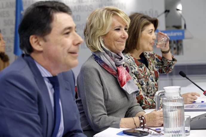 Esperanza Aguirre en la Junta del PP