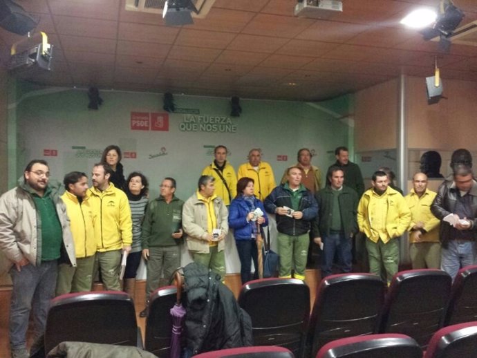 Encierro de trabajadores de Medio Ambiente