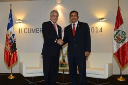 Humala y Piñera en la cumbre de la CELAC