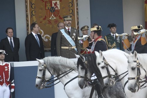 El Príncipe Felipe en el Desfile del 12 de Octubre