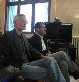 Bartomeu Vicens y Miquel Nadal, en el banquillo