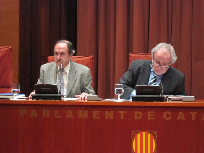 F.Perendreu (Acencas) y A.Fdez Teixidó (pte de la comisión de Economía)