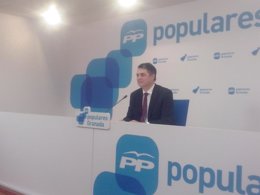 El portavoz del Grupo Popular en el Parlamento de Andalucía, Carlos Rojas.