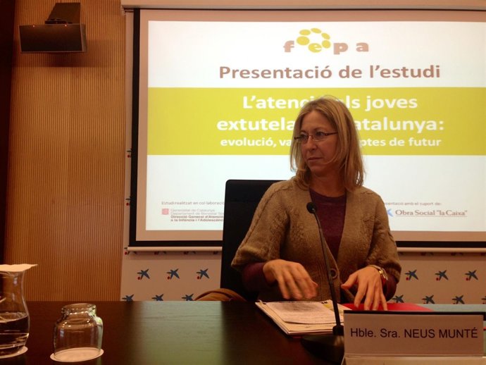 La consellera de Bienestar Social y Familia de la Generalitat, Neus Munté 