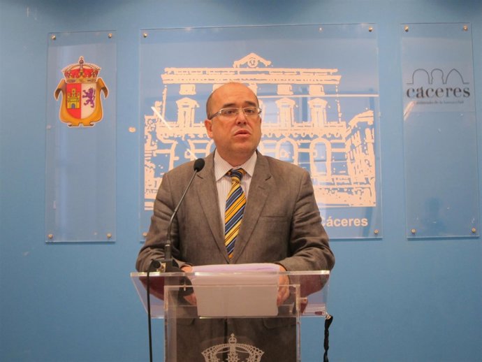 El Portavoz Del Ayuntamiento De Cáceres, Vicente Valle.