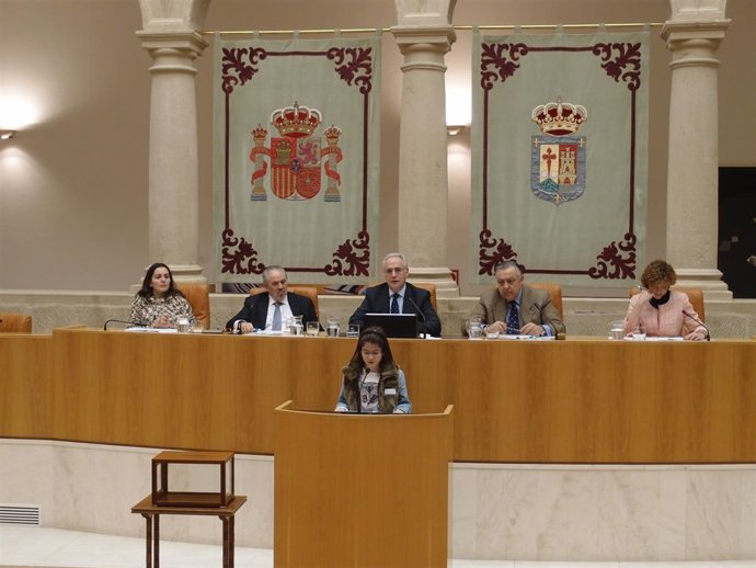 Una alumna de Ribafrecha participa en pleno Aldeas Infantiles