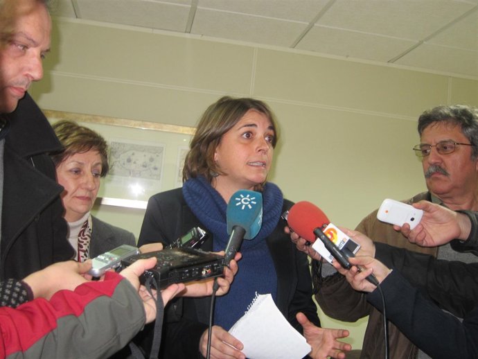 La consejera de Vivienda y Fomento de Andalucía, Elena Cortés (IU)