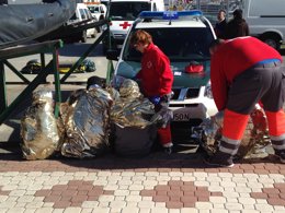 Subsaharianos rescatados en Ceuta