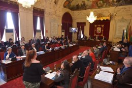 Pleno en el Ayuntamiento de Málaga