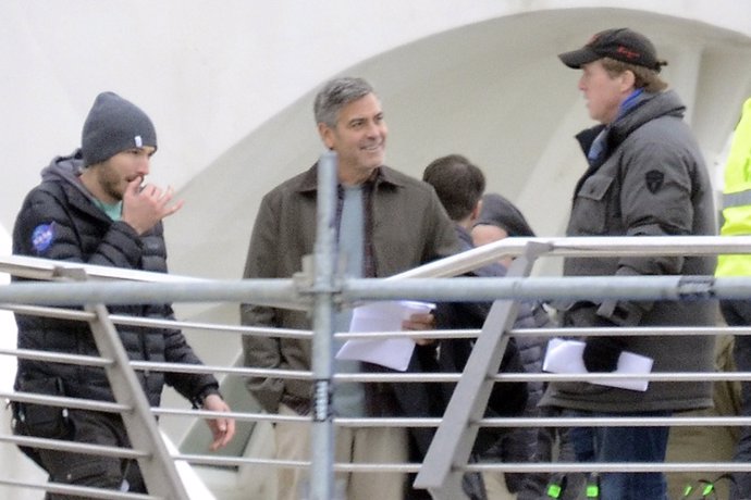 George Clooney rodando en España