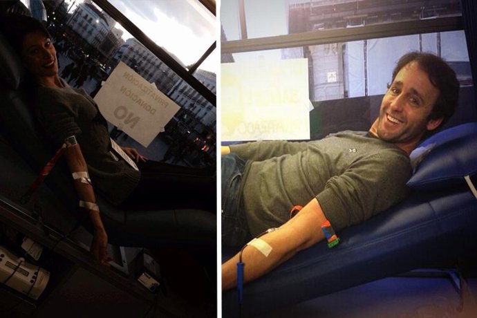 Escassi y Sonia Ferrer van a donar sangre juntos 