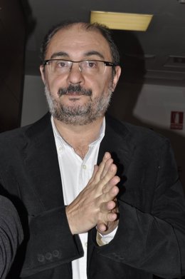 El secretario general del PSOE-Aragón, Javier Lambán.