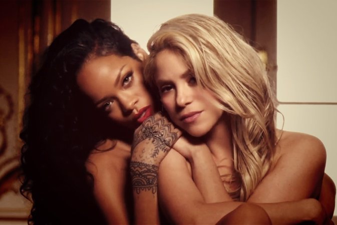 Shakira  Rihanna movimiento caderas videoclip  'Can't Remember to forget you'