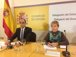 Subdelegado del Gobierno E.Ablanedo y Elena Nieto