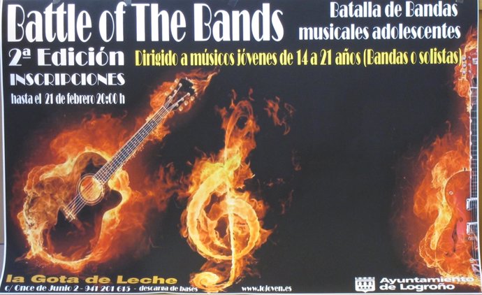 Cartel de la Batalla de Bandas 2014