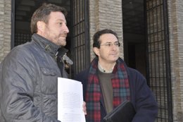 José Luis Soro y Miguel Martínez Tomey, de la Fundación Gaspar Torrente.