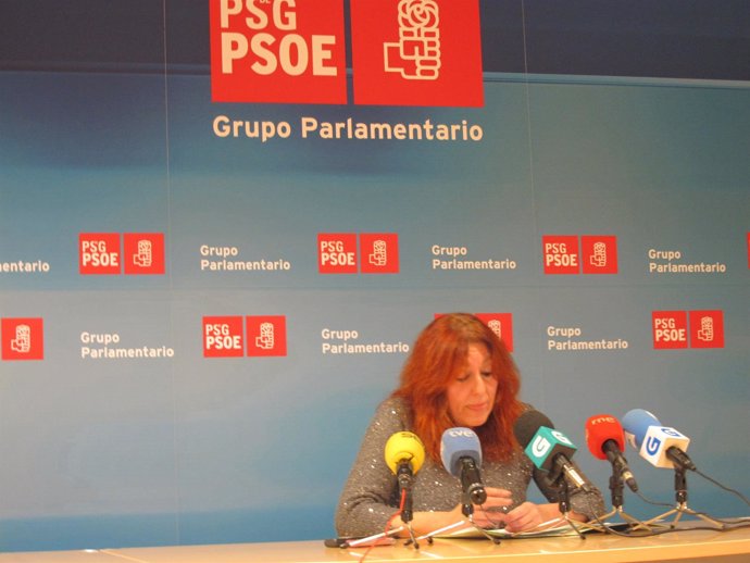 Rueda de prensa de la diputada del PSdeG Carmen Acuña