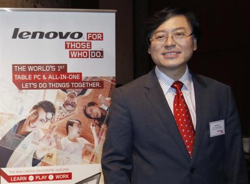 El presidente y presidente ejecutivo de Lenovo, Yang Yuanqing