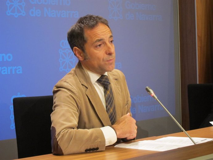 El consejero portavoz del Gobierno de Navarra, Juan Luis Sánchez de Muniáin