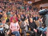 Rajoy arropa a Cospedal en la sesión inaugural de la Convención del PP