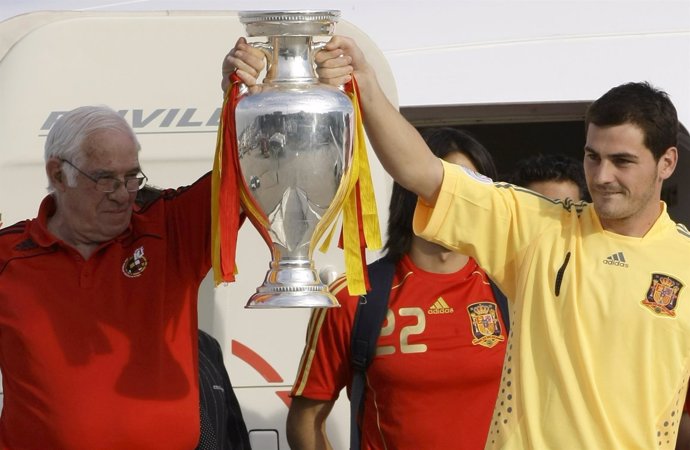 Iker Casillas Luis Aragonés Eurocopa 2008