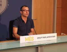 El portavoz de MÉS en el Parlament, Biel Barceló