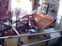 El temporal de olas provoca innumerables destrozos en la costa asturiana