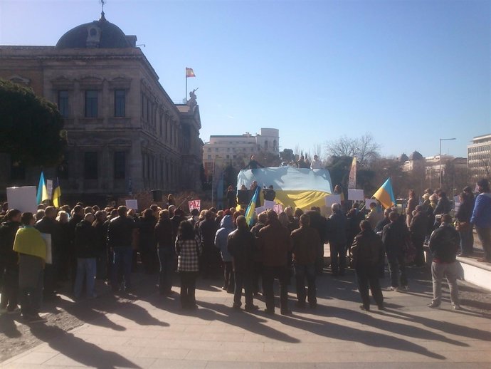 Ucranianos concentrados en Colón
