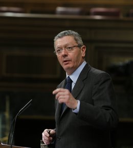 Gallardón en el pleno del Congreso