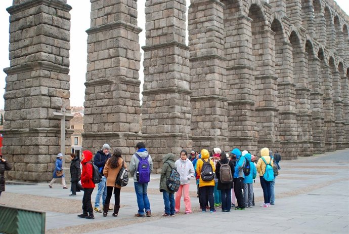 Imagen de la visita en Segovia