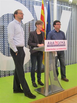 J.Herrera, D.Camats (ICV), J.J.Nuet (EUiA)