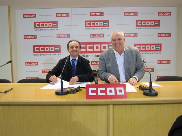 El consejero de Turismo y Comercio y el secretario general de CCOO-A